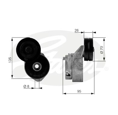 Rullo tenditore, Cinghia Poly-V