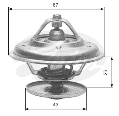 Termostato, refrigerante GATES TH13380G1