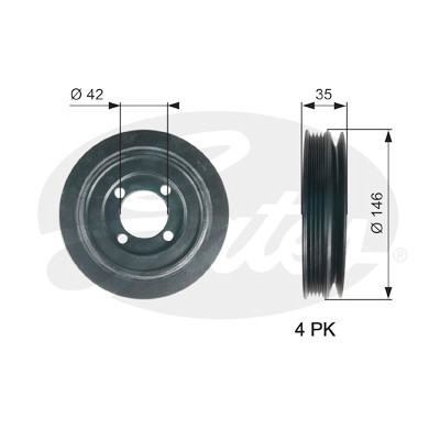 Polea, cigüeñal DriveAlign®