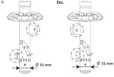 Ammortizzatore KYB 3338004