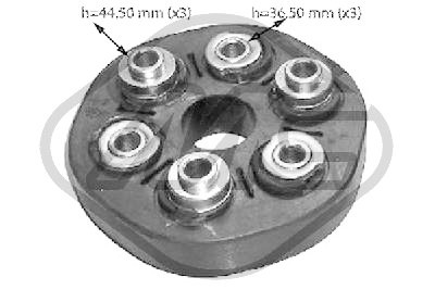 Giunto, albero longitudinale METALCAUCHO 4417