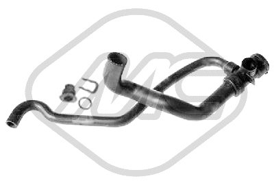 Tubo radiatore METALCAUCHO 9312