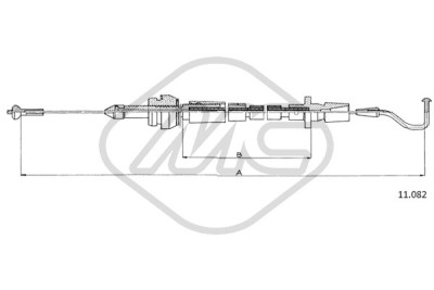 Cavo acceleratore METALCAUCHO 83795