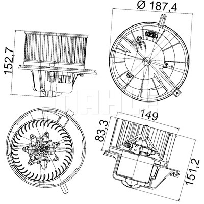 Ventilatore abitacolo