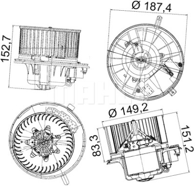 Ventilatore abitacolo