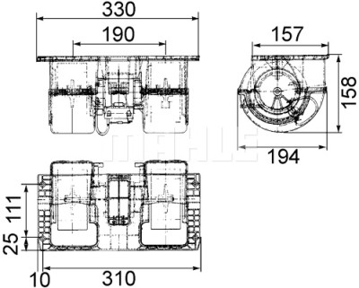 Ventilatore abitacolo