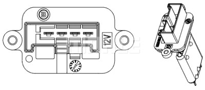 Resistenza, Ventilatore abitacolo