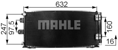 Condensatore, aria condizionata MAHLE ORIGINAL AC 333 000S