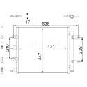 Condensatore, aria condizionata MAHLE ORIGINAL AC 481 000S