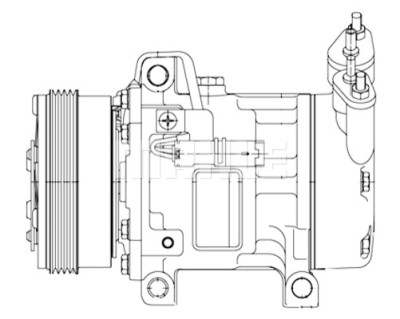 Compressore, Climatizzatore MAHLE ORIGINAL ACP 1255 000P