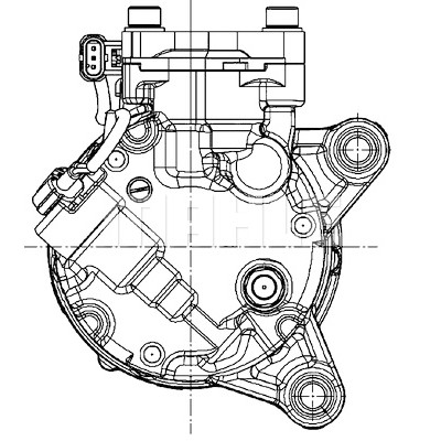 Compressore, Climatizzatore MAHLE ORIGINAL ACP 601 000P