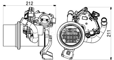 Radiatore, Ricircolo gas scarico