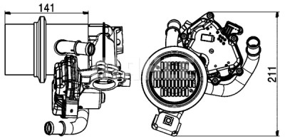 Radiatore, Ricircolo gas scarico
