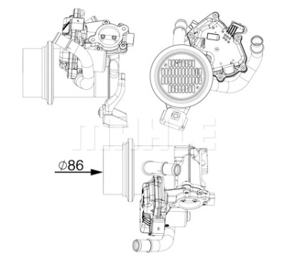 Radiatore, Ricircolo gas scarico