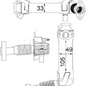 Elemento di raffreddamento, riciclo gas di scarico MAHLE ORIGINAL CE 21 000P