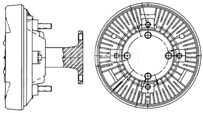 Giunto di collegamento, Ventilatore radiatore