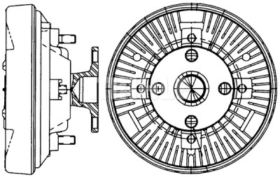 Giunto di collegamento, Ventilatore radiatore