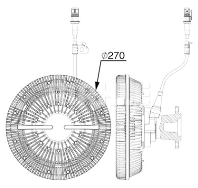 Giunto di collegamento, Ventilatore radiatore
