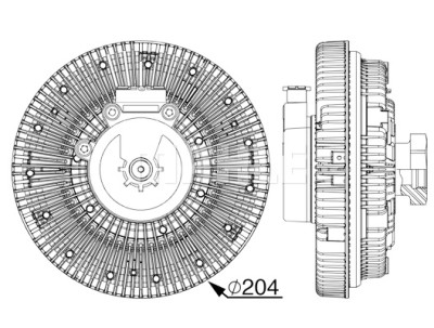 Giunto di collegamento, Ventilatore radiatore