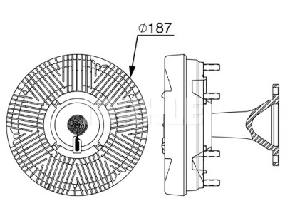 Giunto di collegamento, Ventilatore radiatore