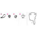 Pompa acqua + Kit cinghie dentate