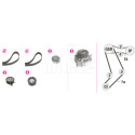 Pompa acqua + Kit cinghie dentate