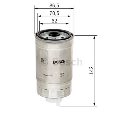 Filtro carburante BOSCH F 026 402 010