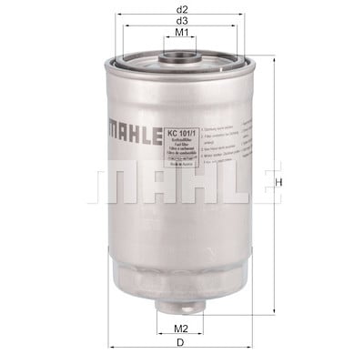 Filtro carburante MAHLE ORIGINAL KC 101/1