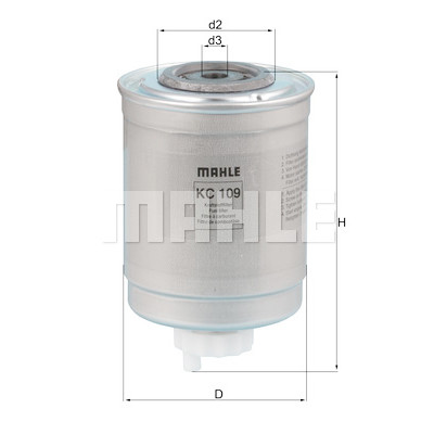 Filtro carburante MAHLE ORIGINAL KC 109