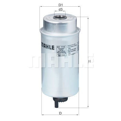 Filtro carburante MAHLE ORIGINAL KC 116
