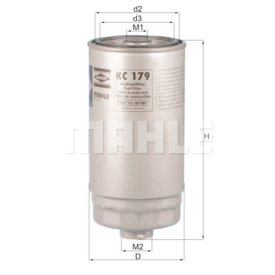 Filtro carburante MAHLE ORIGINAL KC 179