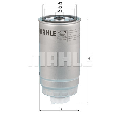 Filtro carburante MAHLE ORIGINAL KC 182