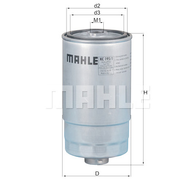 Filtro carburante MAHLE ORIGINAL KC 195/1