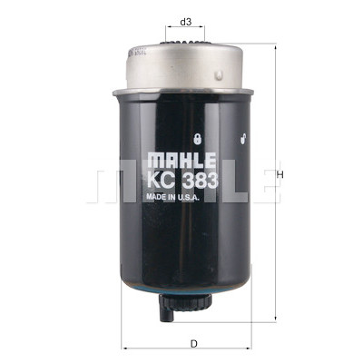 Filtro carburante MAHLE ORIGINAL KC 383