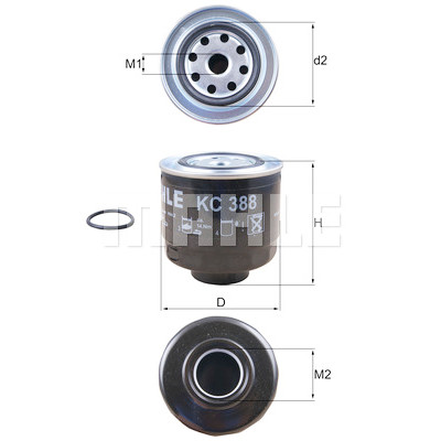 Filtro carburante MAHLE ORIGINAL KC 388D