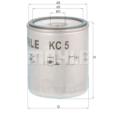 Filtro carburante MAHLE ORIGINAL KC 5