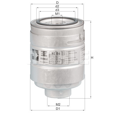 Filtro carburante MAHLE ORIGINAL KC 56