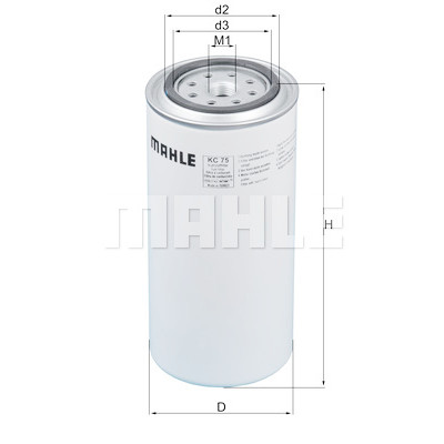 Filtro carburante MAHLE ORIGINAL KC 75