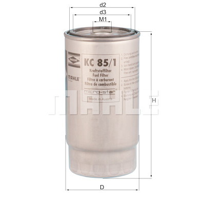 Filtro carburante MAHLE ORIGINAL KC 85/1