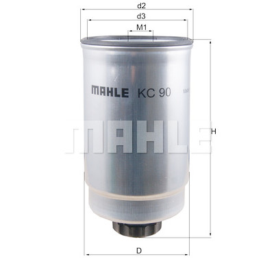 Filtro carburante MAHLE ORIGINAL KC 90