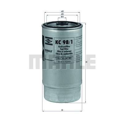 Filtro carburante MAHLE ORIGINAL KC 98/1