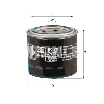Filtro carburante MAHLE ORIGINAL KC 99