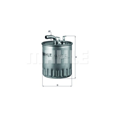 Filtro carburante MAHLE ORIGINAL KL 100/2