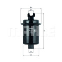 Filtro carburante MAHLE ORIGINAL KL 111