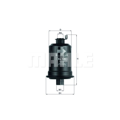 Filtro carburante MAHLE ORIGINAL KL 129