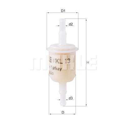 Filtro carburante MAHLE ORIGINAL KL13