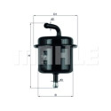 Filtro carburante MAHLE ORIGINAL KL 136