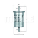 Filtro carburante MAHLE ORIGINAL KL 146