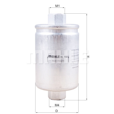 Filtro carburante MAHLE ORIGINAL KL 158