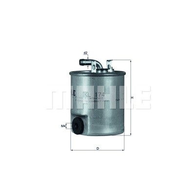 Filtro carburante MAHLE ORIGINAL KL 174